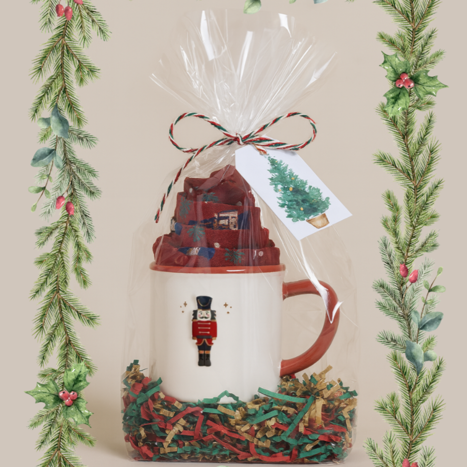 Nutcracker Christmas gift set White