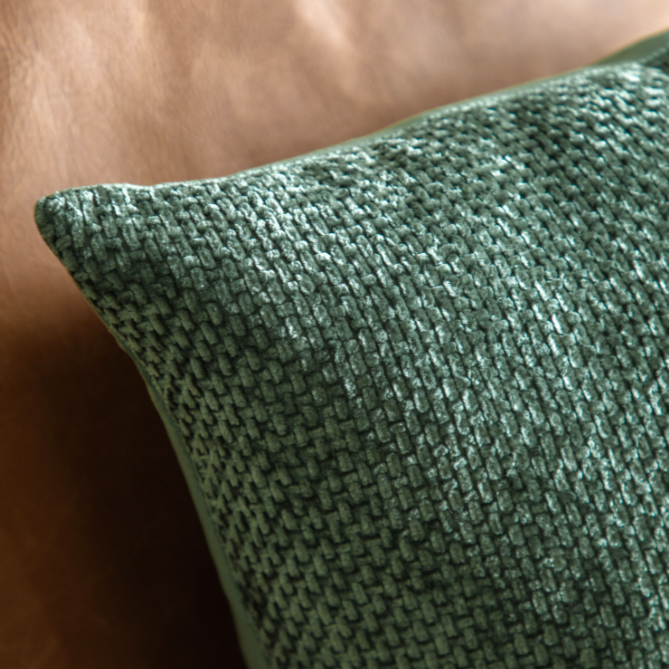 Two Basketweave Chenille Cushions