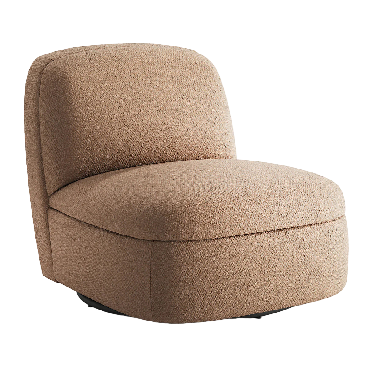 Puffy Upholstered Accent Armchair