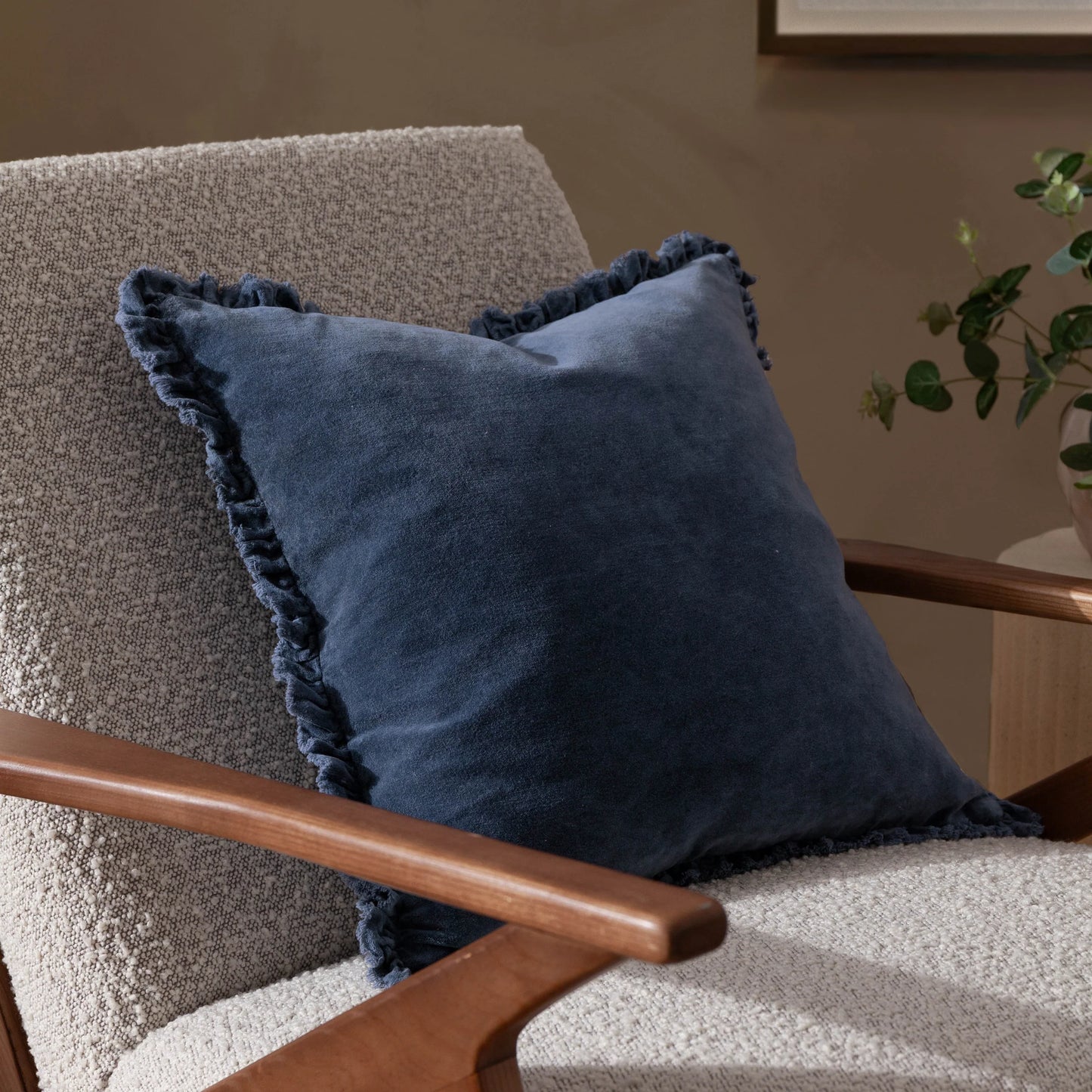 Damask Cushion Set in Blue