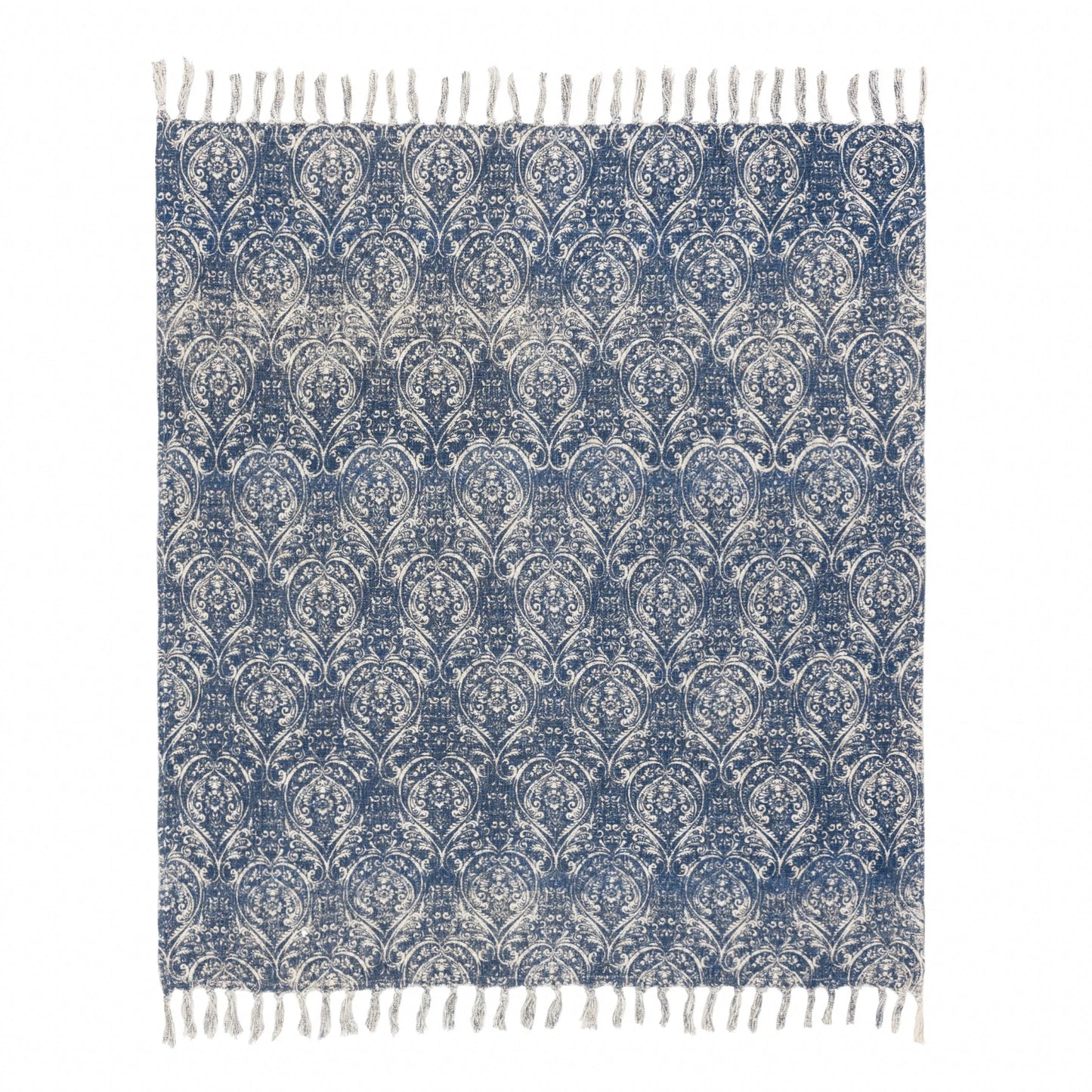 Damask Cushion Set in Blue