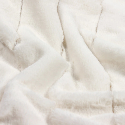 White Empress Faux Fur Throw