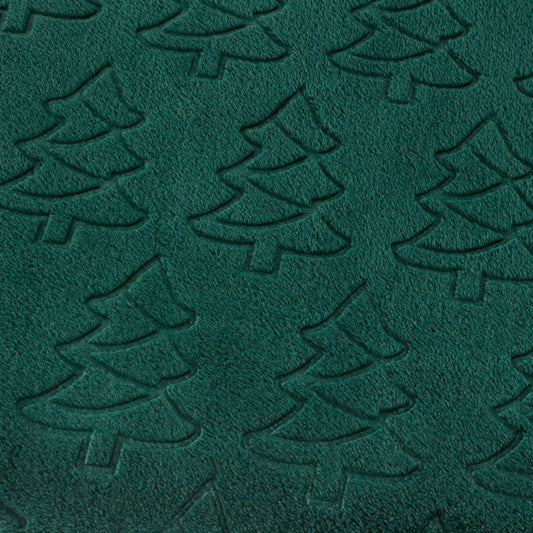 Festive Trees Embossed Fleece Throw