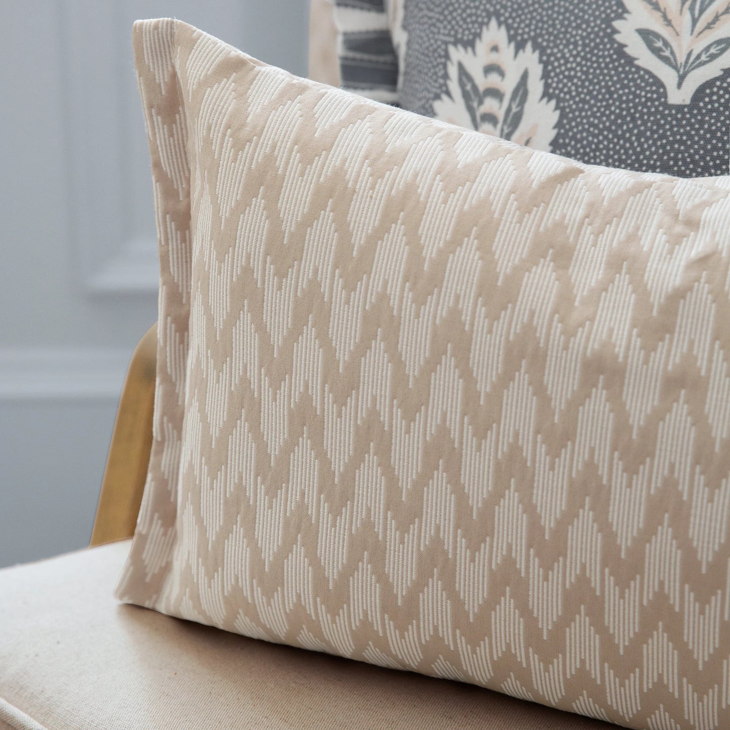 Hutton Jacquard Pencil Pleat Curtains (Pair)