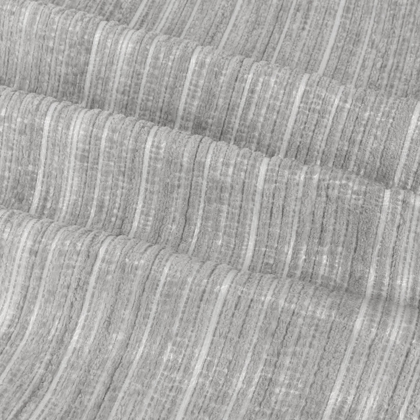 Jason Chenille Eyelet Curtains Silver (Pair)