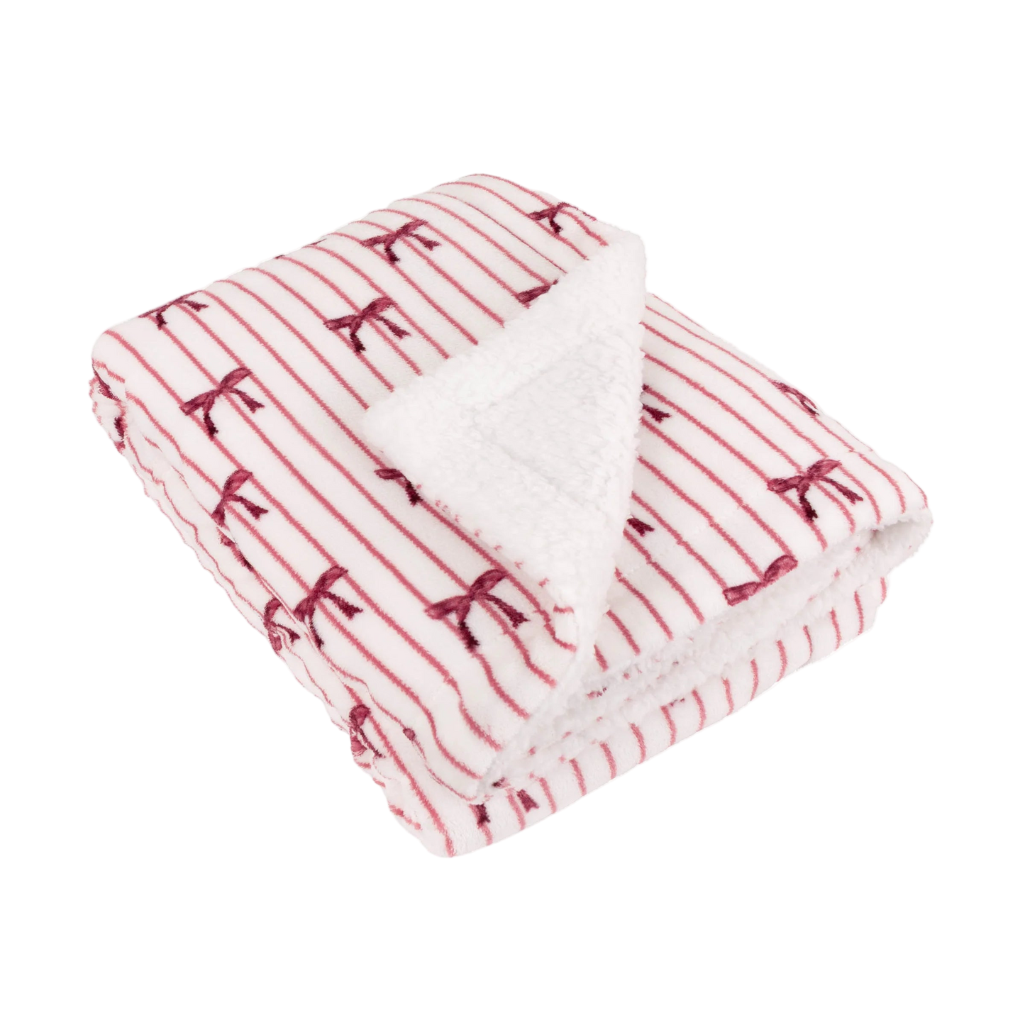 Parisian Bows Fleece Throw