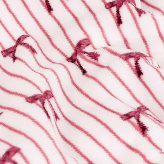 Parisian Bows Fleece Throw