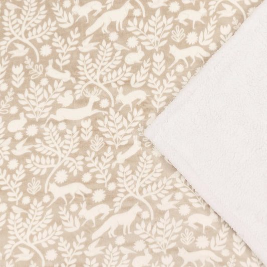 Woodland Fleece Throw beige