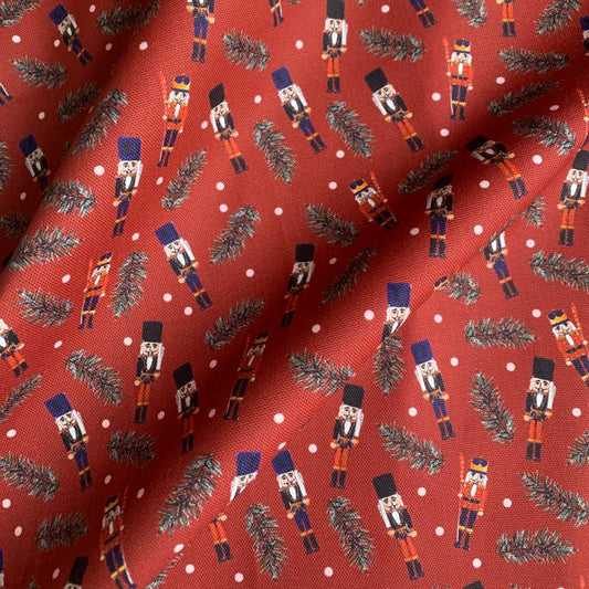 Nutcracker Tea Towel Red