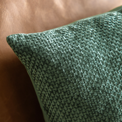Two Basketweave Chenille Cushions