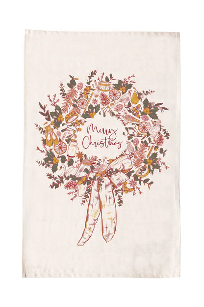Two Turtle Doves Tea Towel