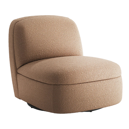 Puffy Upholstered Accent  Armchair