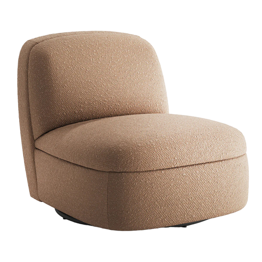 Puffy Upholstered Accent  Armchair