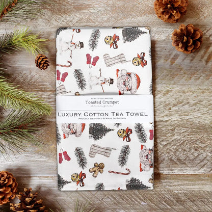 Christmas tea towel