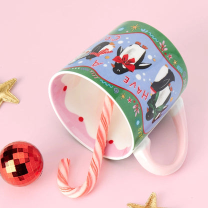 Cosy Penguins Christmas Mug