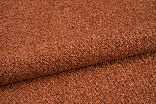 Noah Upholstered Accent  Armchair in Terracotta Boucle