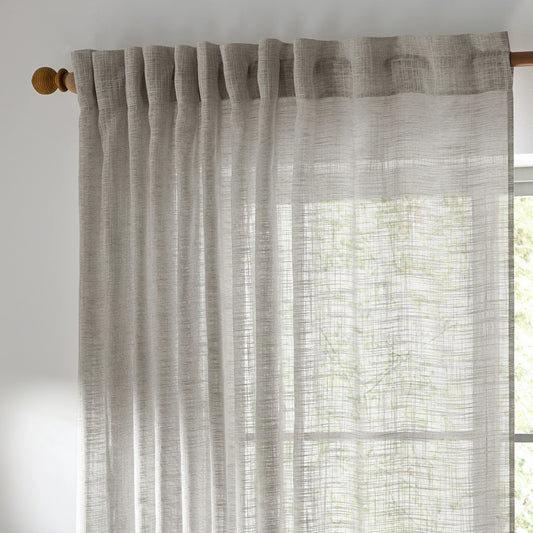 Sirius Woven Sheer Curtain (Pair)