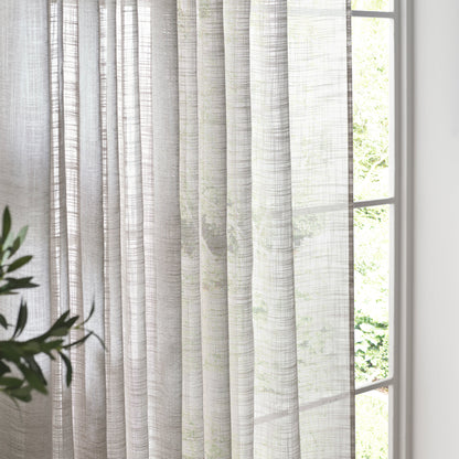 Sirius Woven Sheer Curtain (Pair)