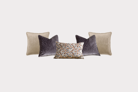 Manhattan Cushion Set in Grey