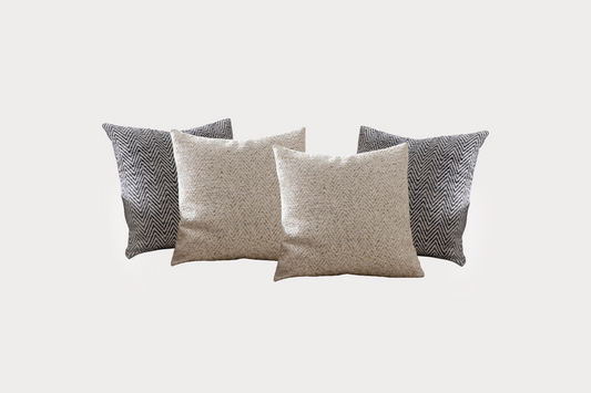 Croft Cushion Set in Grey