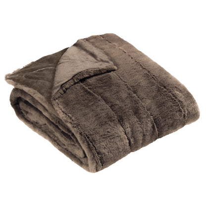 Mink Empress Faux Fur Throw