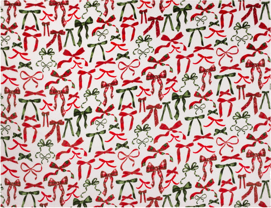 Festive Bows Fleece Throw