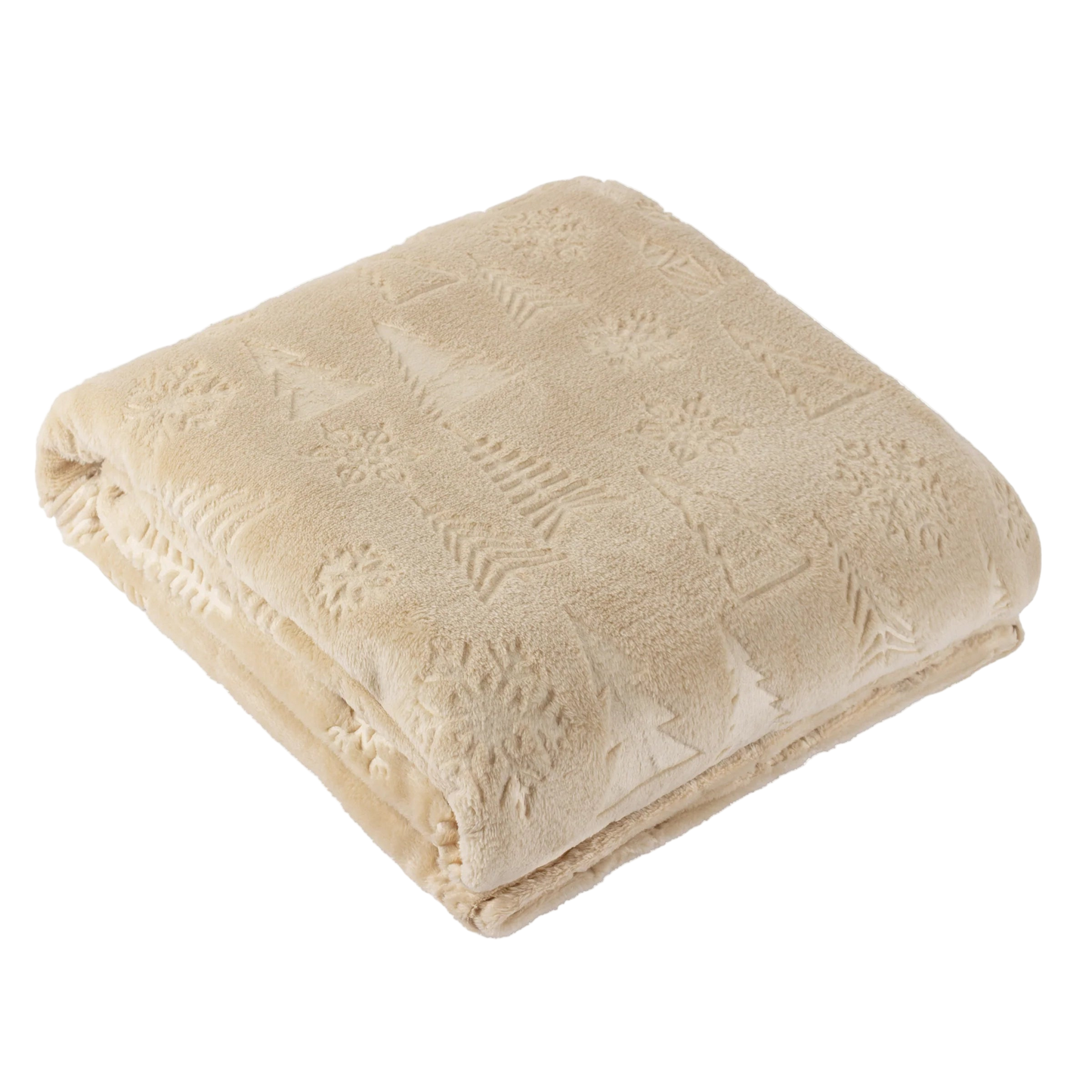 Winter Time Embossed Fleece Throw