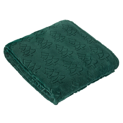 Festive Trees Embossed Fleece Throw