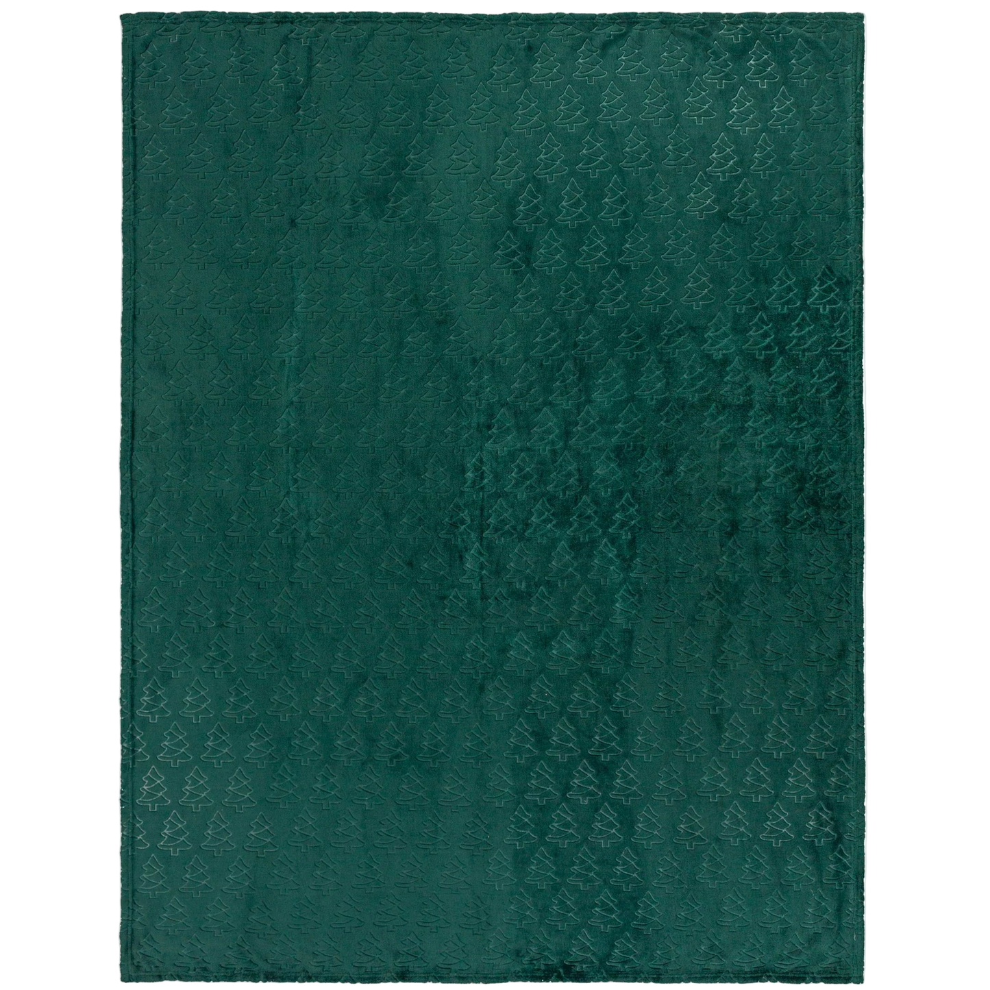 Festive Trees Embossed Fleece Throw