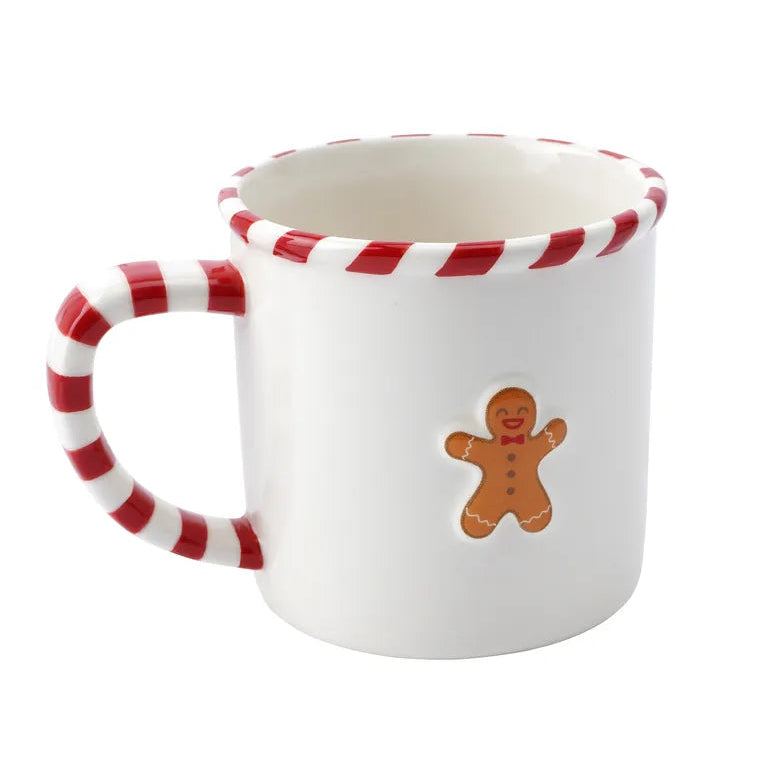 Christmas Gingerbread Man Stoneware Mug