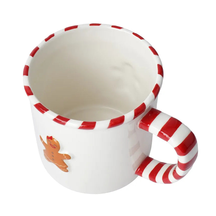 Christmas Gingerbread Lady Stoneware Mug