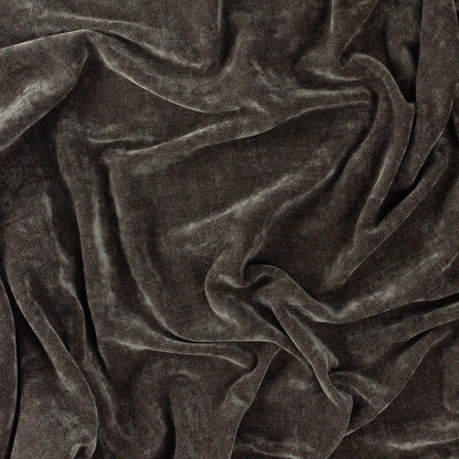 Charcoal Heavy Chenille Velvet Throw