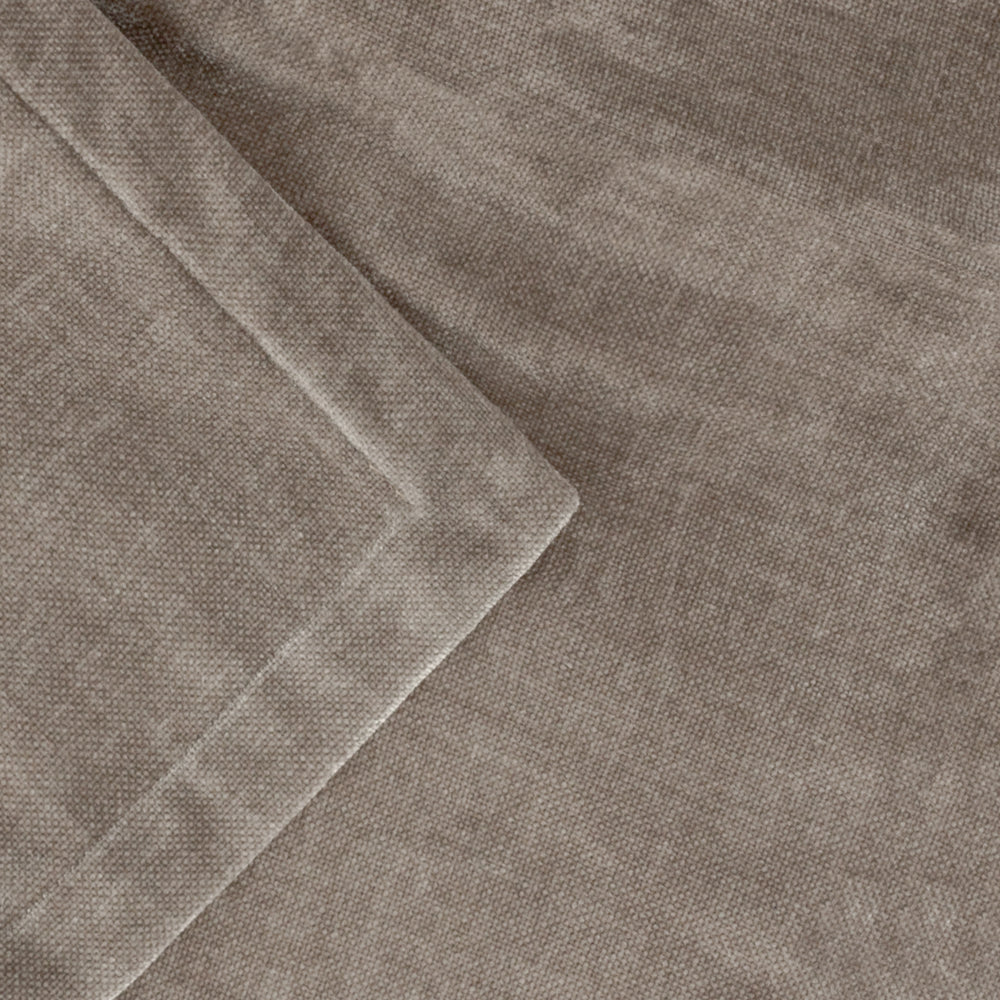 Greige Heavy Chenille Velvet Throw