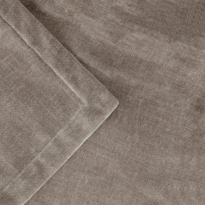 Greige Heavy Chenille Velvet Throw