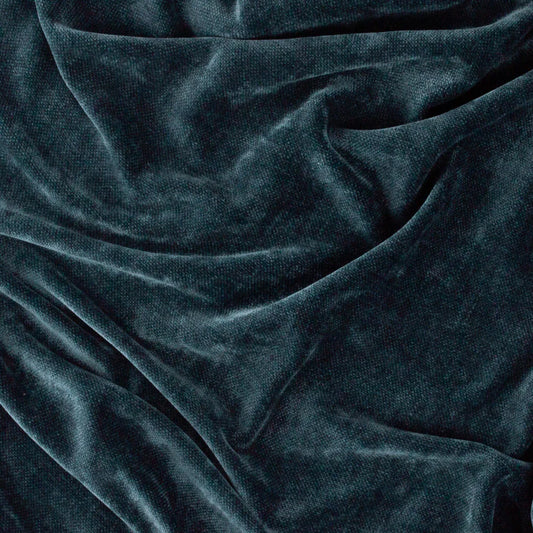 Navy Heavy Chenille Velvet Throw