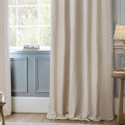 Hutton Jacquard Pencil Pleat Curtains (Pair)