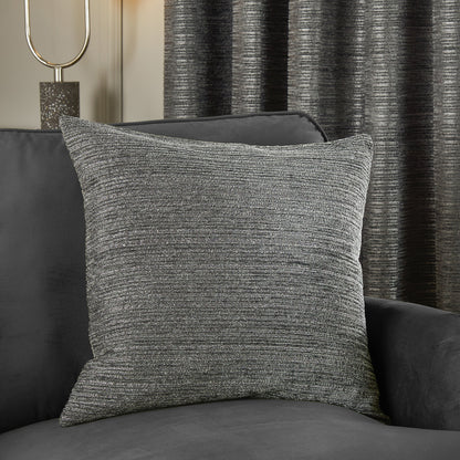 Jason Chenille Eyelet Curtains Graphite (Pair)
