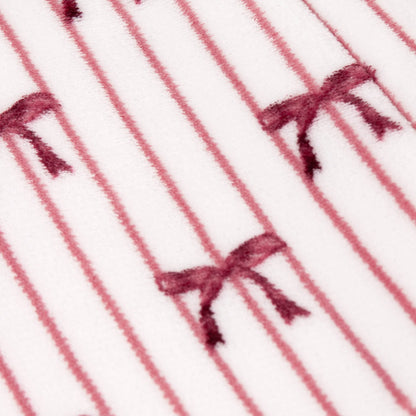 Parisian Bows Fleece Throw