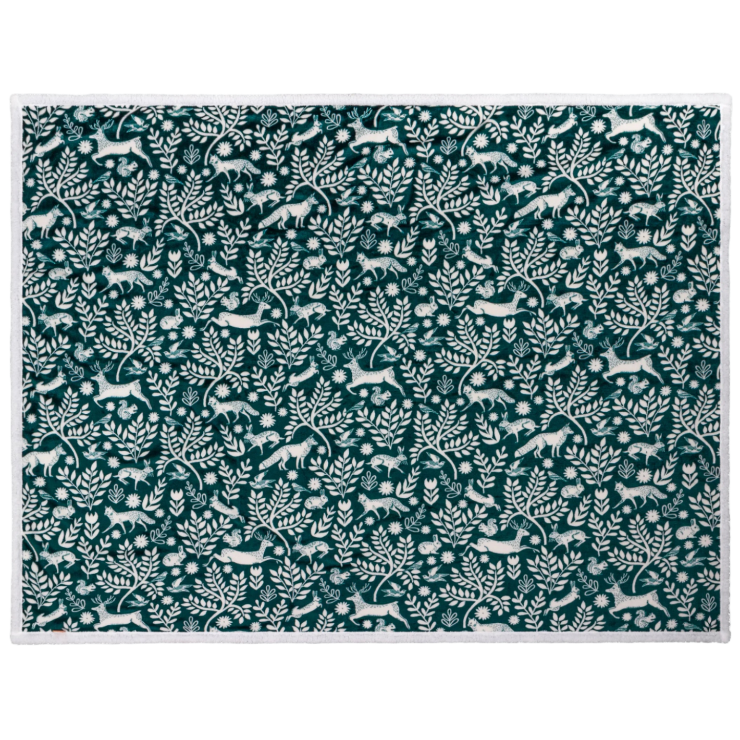 Woodland Fleece Throw Emerald