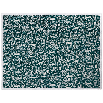 Woodland Fleece Throw Emerald