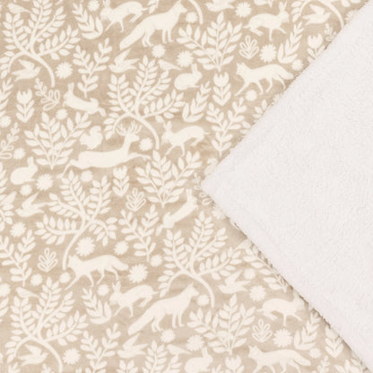 Woodland Fleece Throw beige