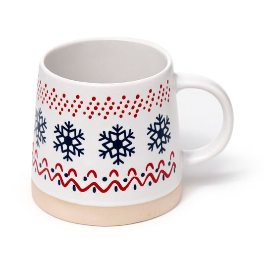 Stoneware Mug - Christmas Snowflake