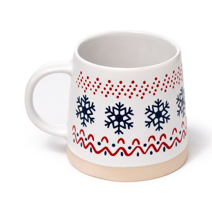 Stoneware Mug - Christmas Snowflake