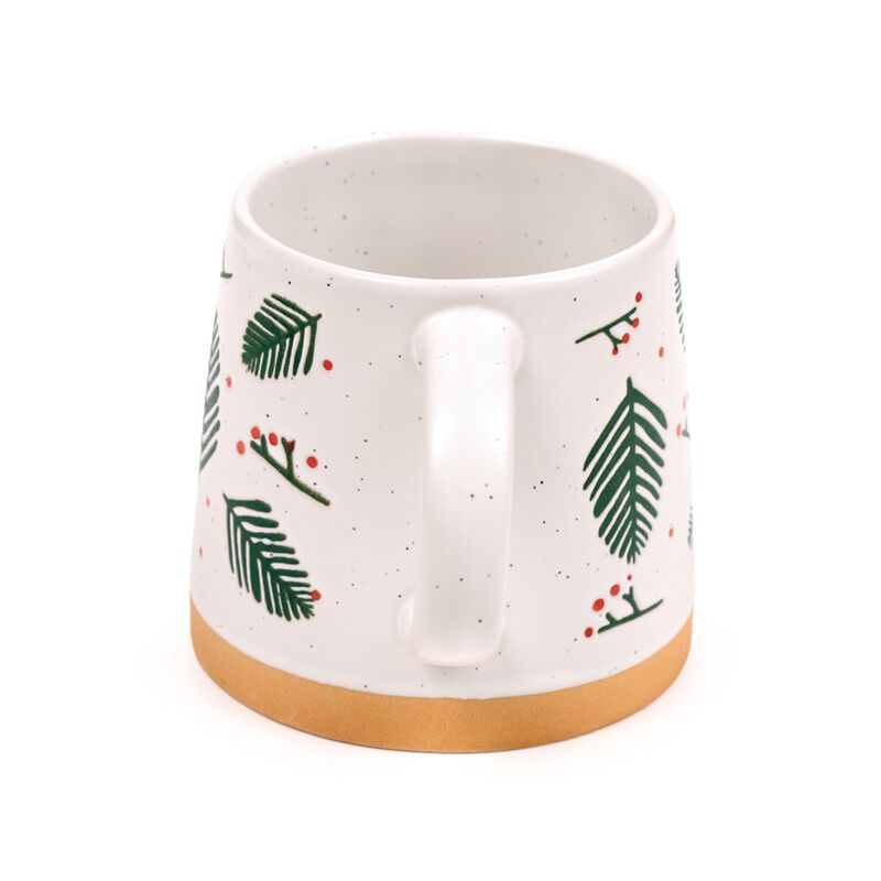 Stoneware Mug - Pine Sprigs & Berries