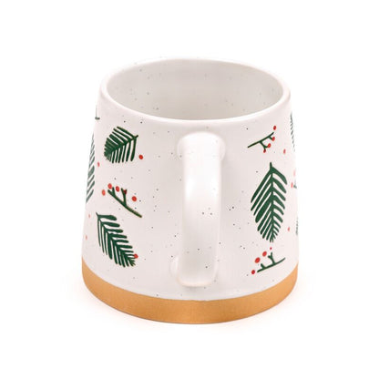 Stoneware Mug - Pine Sprigs & Berries