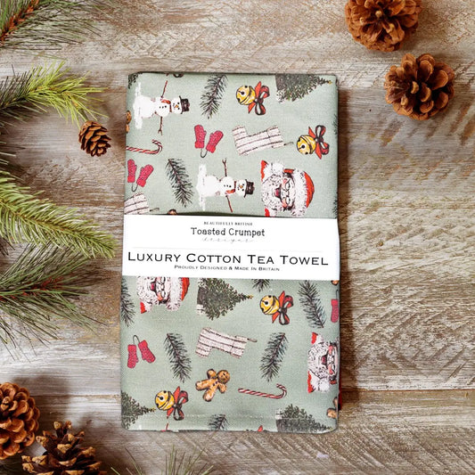 Christmas tea towel