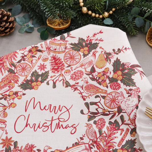 Two Turtle Doves Tea Towel