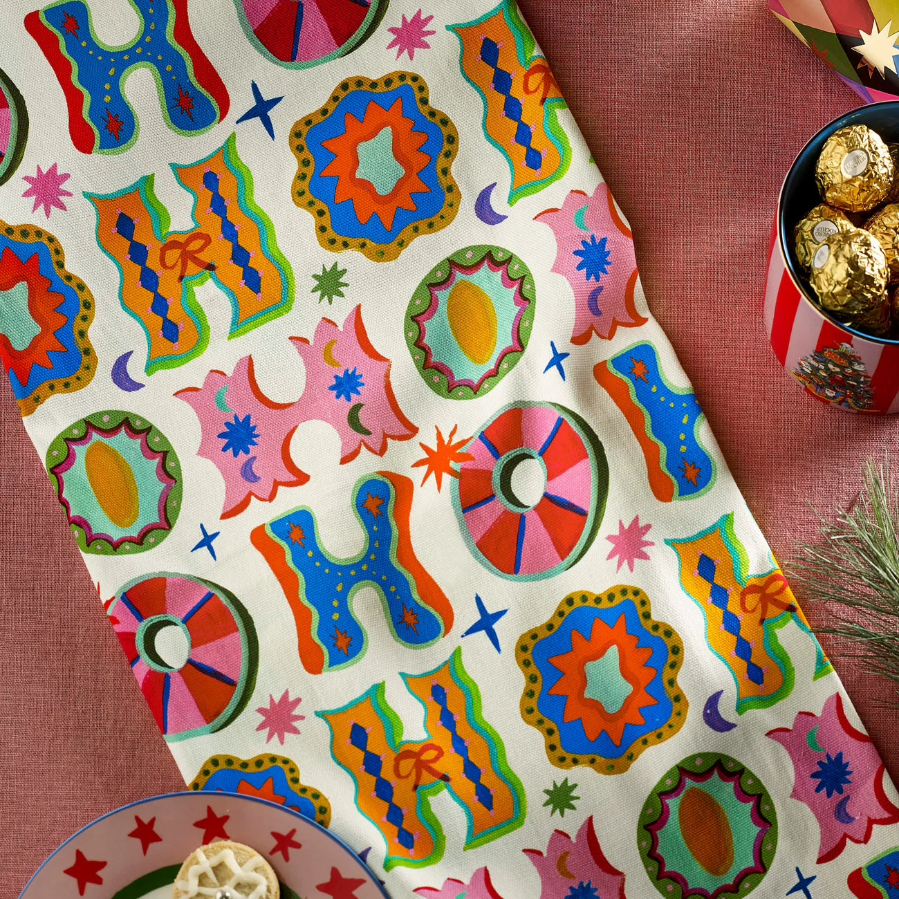 Ho Ho Ho Christmas Tea Towels Set