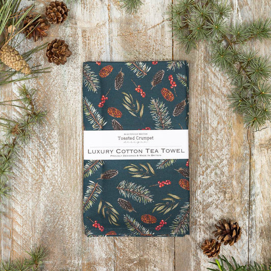 Winter Nights Tea Towel