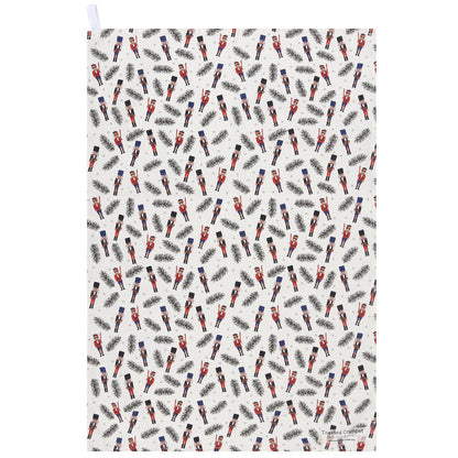 Tea Towel Nutcrackers pattern on white background
